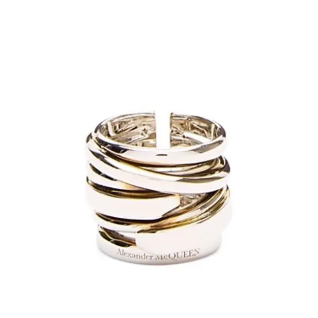 Alexander Mcqueen Fine Accumulation Stacked Ring