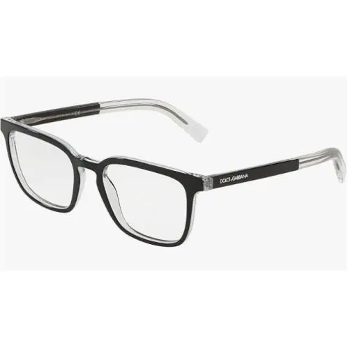 Dolce Gabbana DG3307 675 53mm Top Black On Crystal Eyeglass Frames