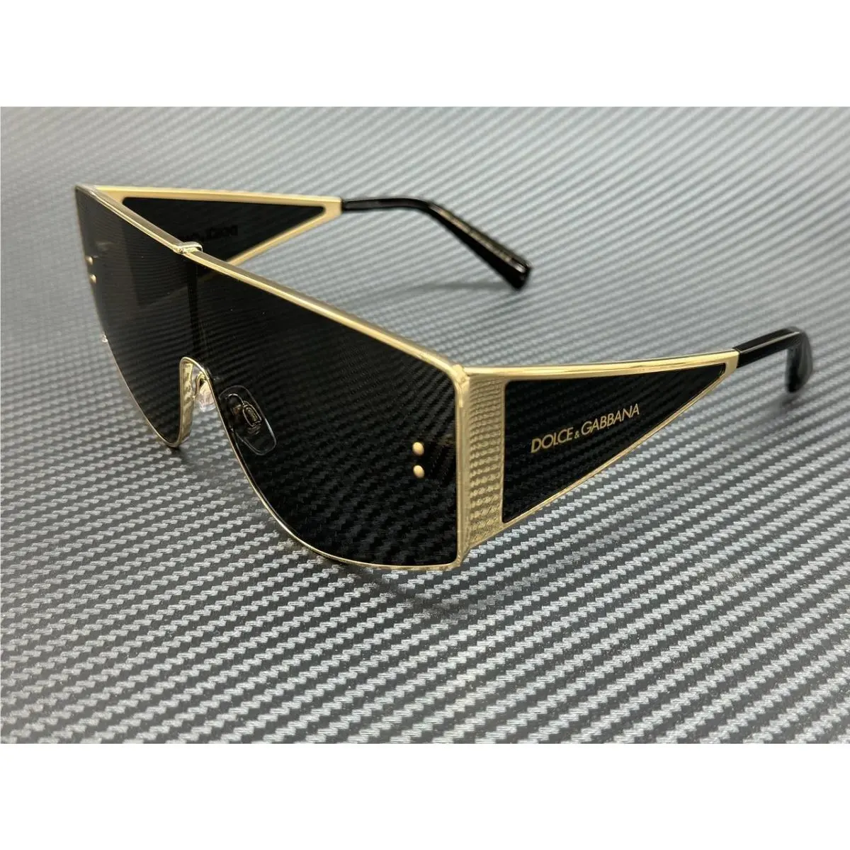 Dolce Gabbana DG2305 02 87 Gold Grey Men`s 70 mm Large Sunglasses by Dolce & Gabbana