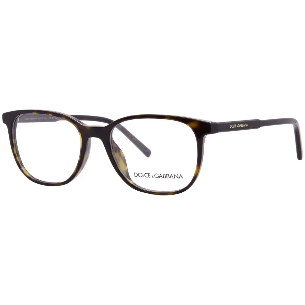 Dolce Gabbana DG3426 502 Eyeglasses Men`s Havana Full Rim Pillow Shape 51mm