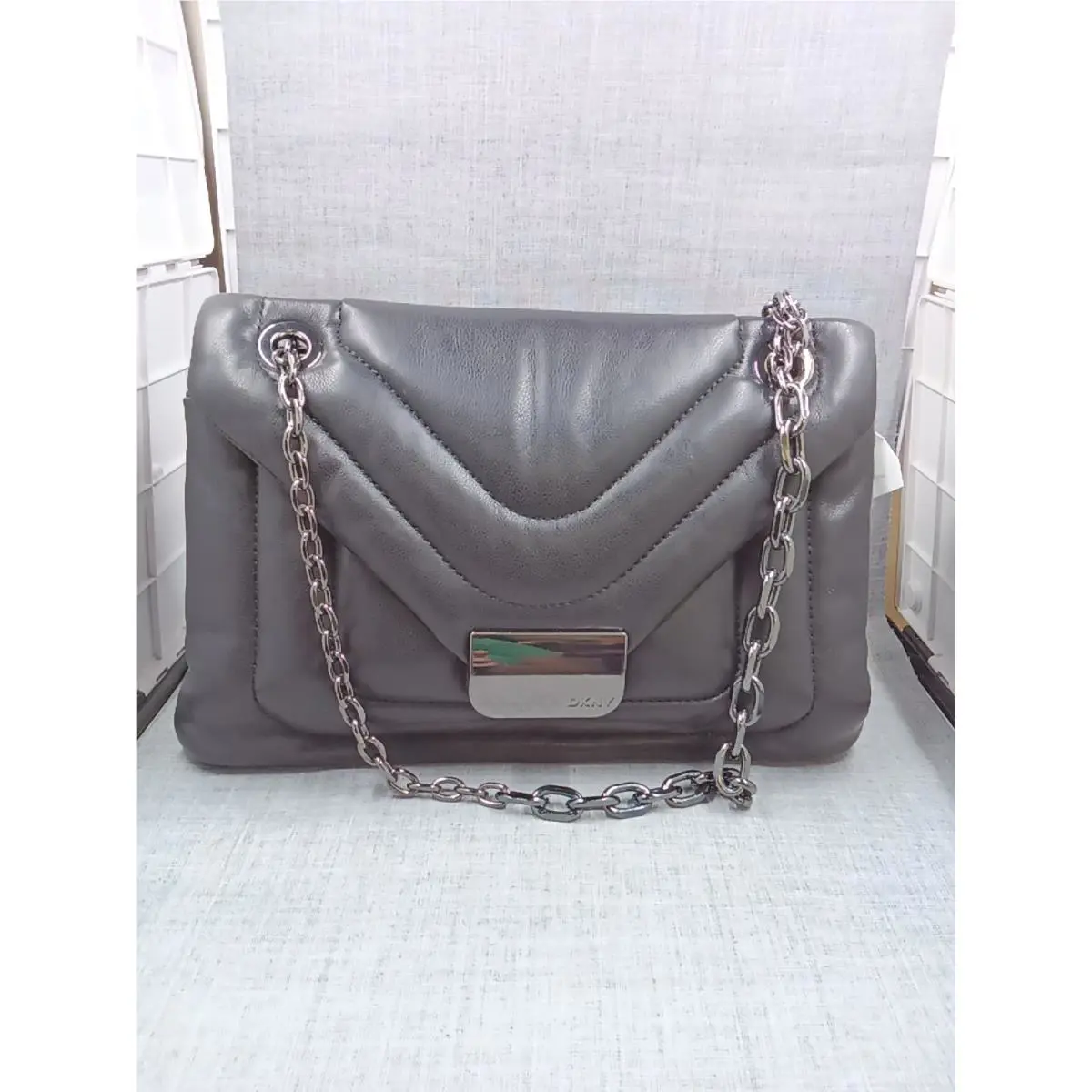 Dkny Kaya Flap Small Shoulder Bag Blackgunmetal