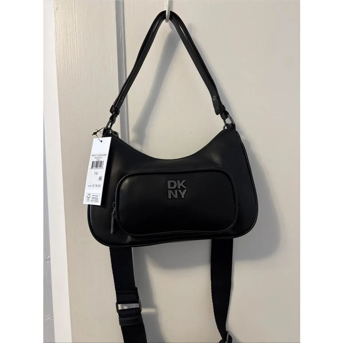 Dkny Philo TZ Shoulder Convertible Crossbody Black/gunmetal Hardware