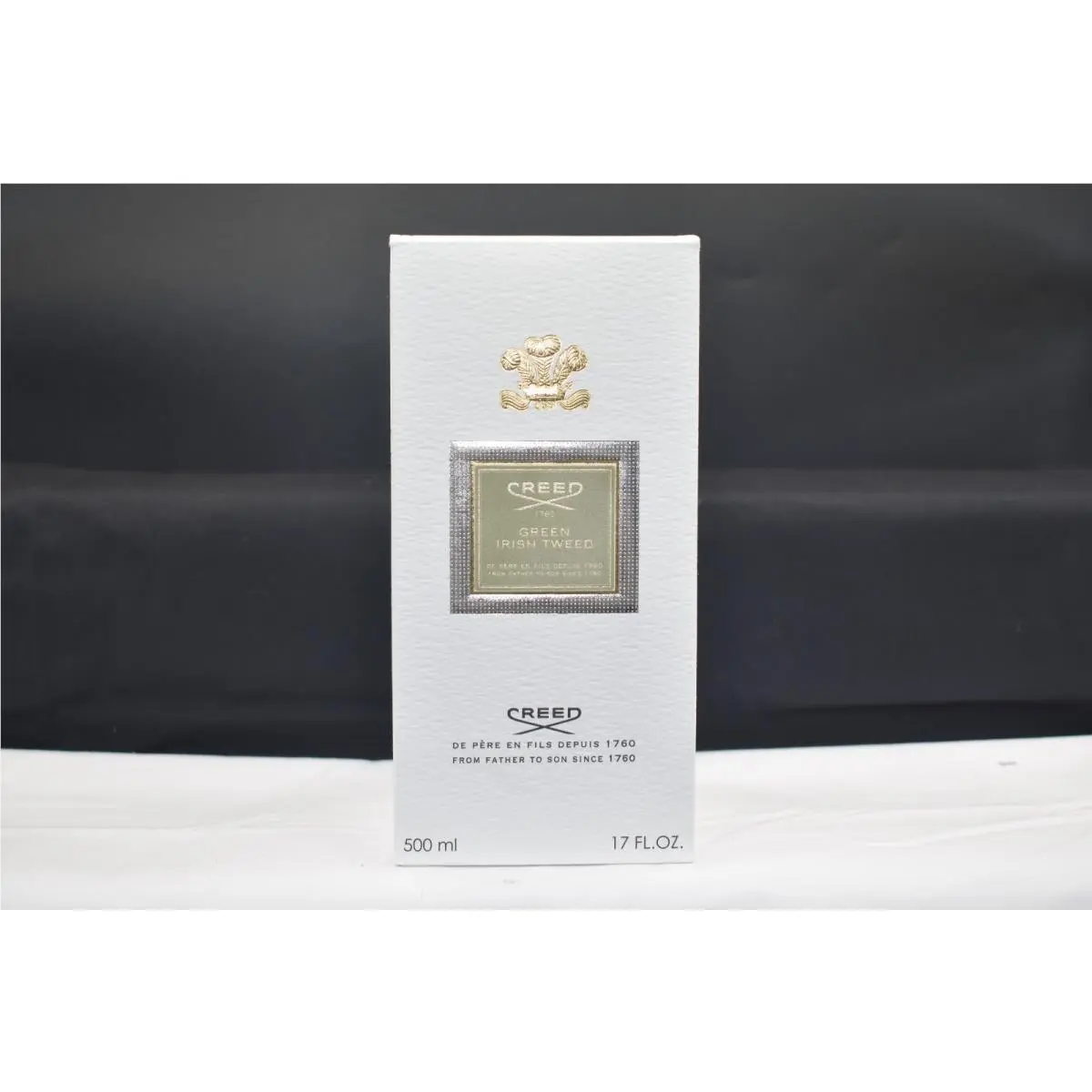 Eau de Parfum Empty 500 ML Flacon Bottles Green Irish Tweed (Fuzzy) by Creed