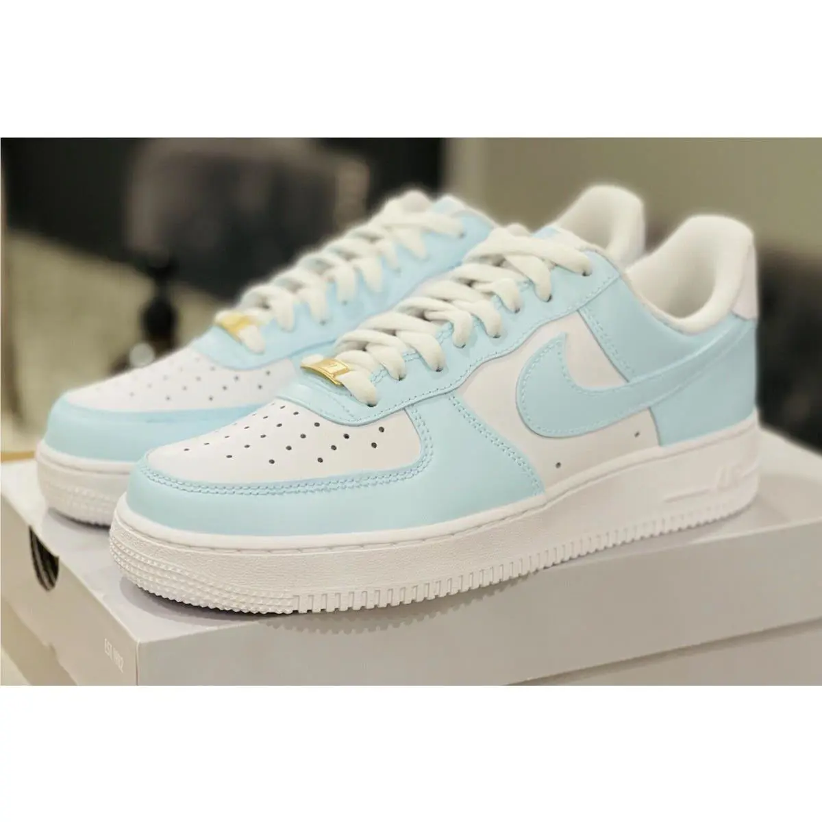 Nike shoes - Nike Air Force 1 - Air Force - DD8959-100 - Blue, Two Tone: Icey Blue 0