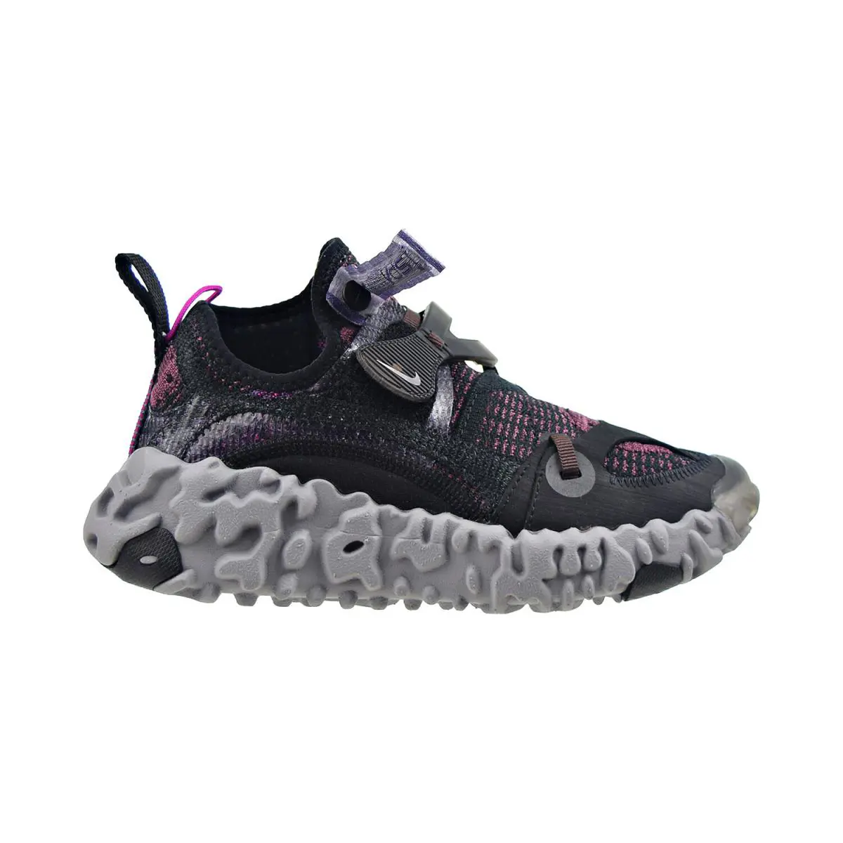 Nike Overreact Flyknit Ispa Men`s Shoes Black-diffused Blue CD9664-002 - Black-Diffused Blue