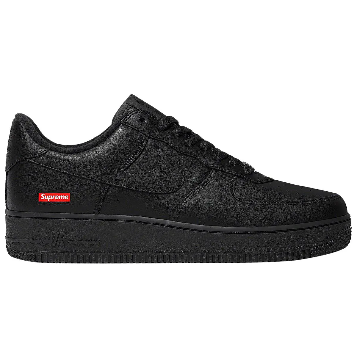 Nike Supreme X Air Force 1 Low `box Logo - Black` - Black/Black