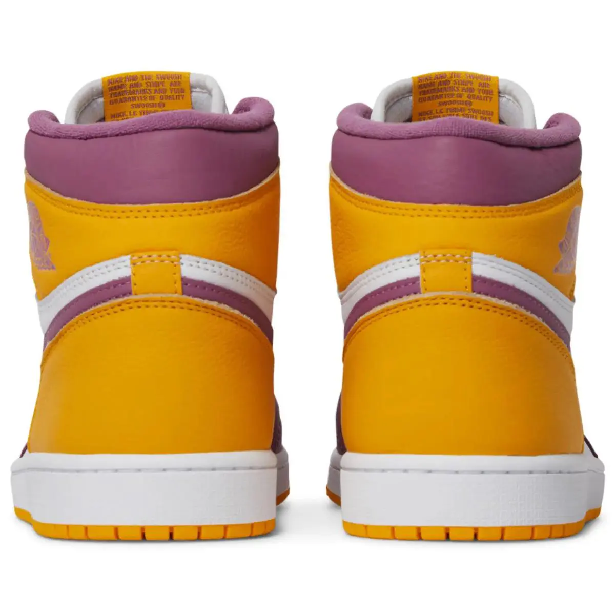 Nike shoes - Retro 1 High OG - Retro High - 555088 706 - University Gold/Light Bordeaux/White 7