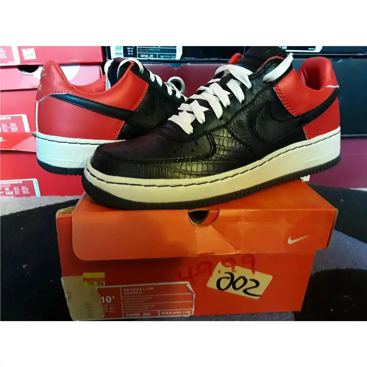 Nike shoes - Nike Air Force 1 - Air Force - 312486 002 - Black 0
