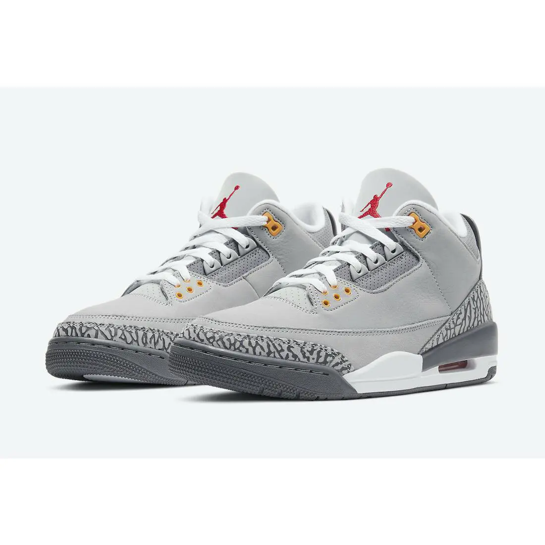 Nike shoes - Air Jordan 3 - Air - CT8532 012 - Silver/Light Graphite/Orange Peel/Sport Red 0