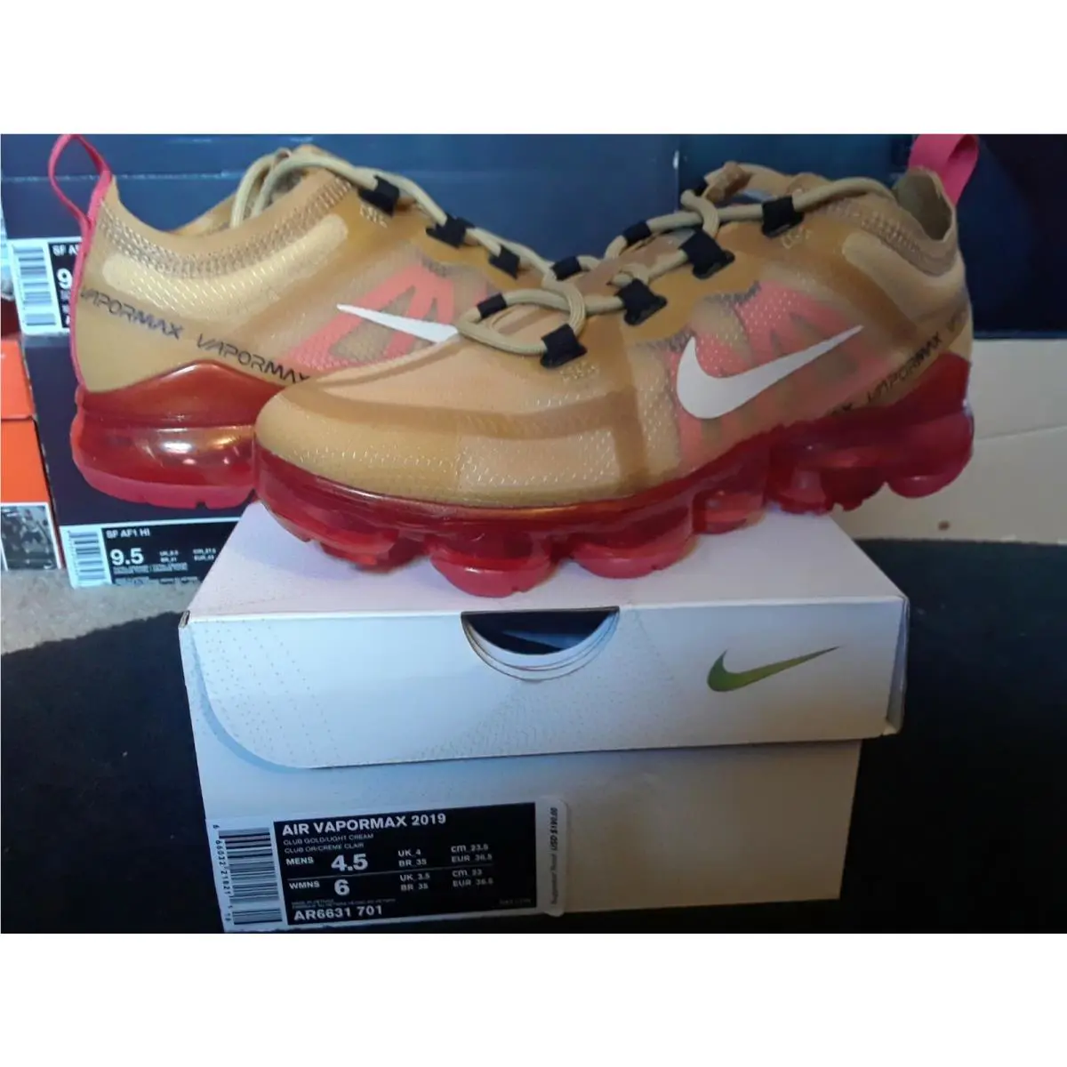 Nike shoes - Nike Air VaporMax - Air VaporMax - AR6631 701 - Gold 0