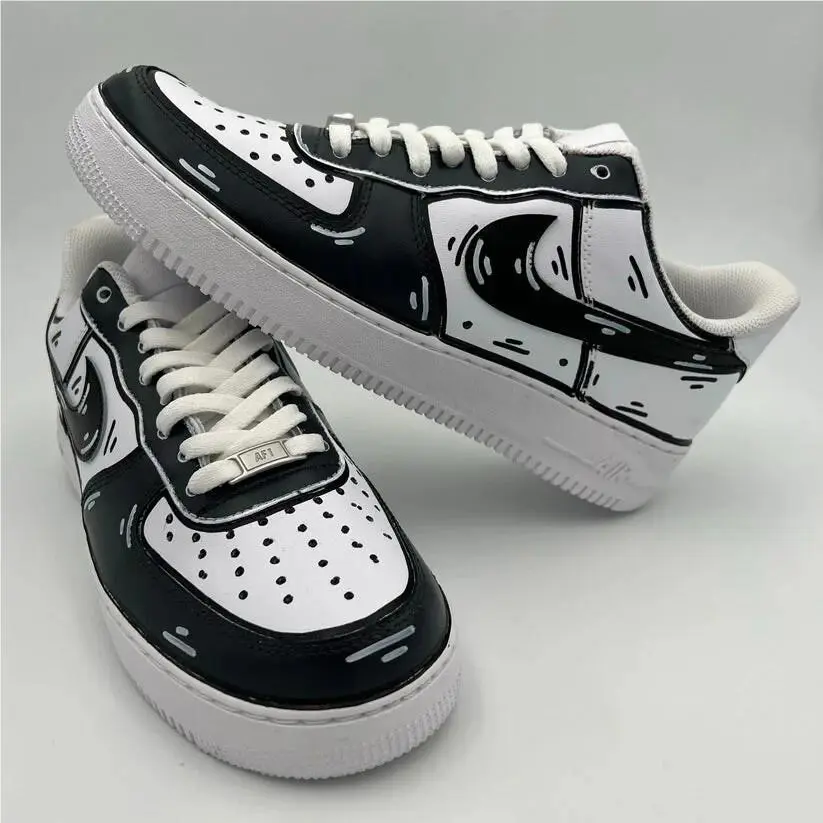 Nike shoes - Nike Air Force 1 - Air Force - DD8959-100 - White, Cartoon: Antracite 3