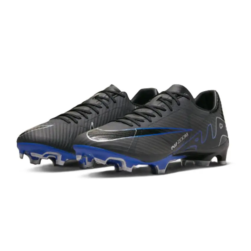 Nike Men`s Mercurial Zoom Vapor 15 Elite FG Soccer Black/royal DJ4978-040 i - Black/Royal