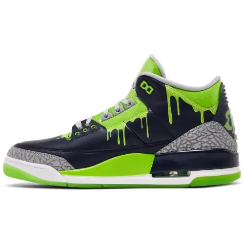 Nike shoes - Air Jordan 3 - Air - FZ3030 919 - Navy Blue/Green/White 5