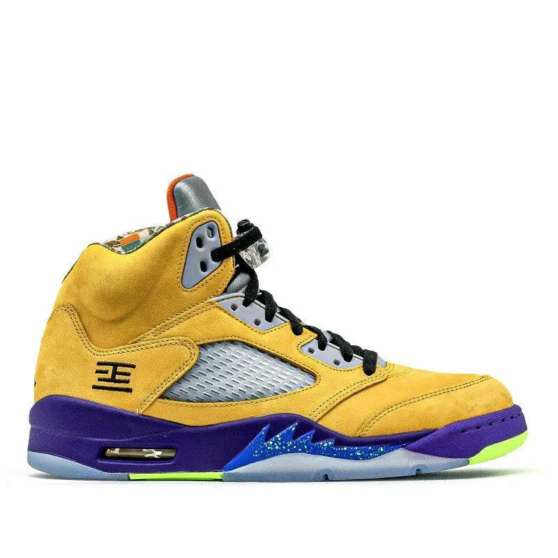 Nike Air Jordan 5 Retro Se Men`s Athletic Fashion Sneakers CZ5725 700 - Yellow