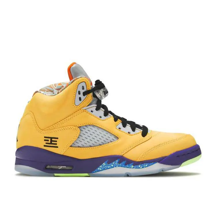 Nike shoes - Jordan 5 - CZ6415 700 - Yellow/Red/Black 0