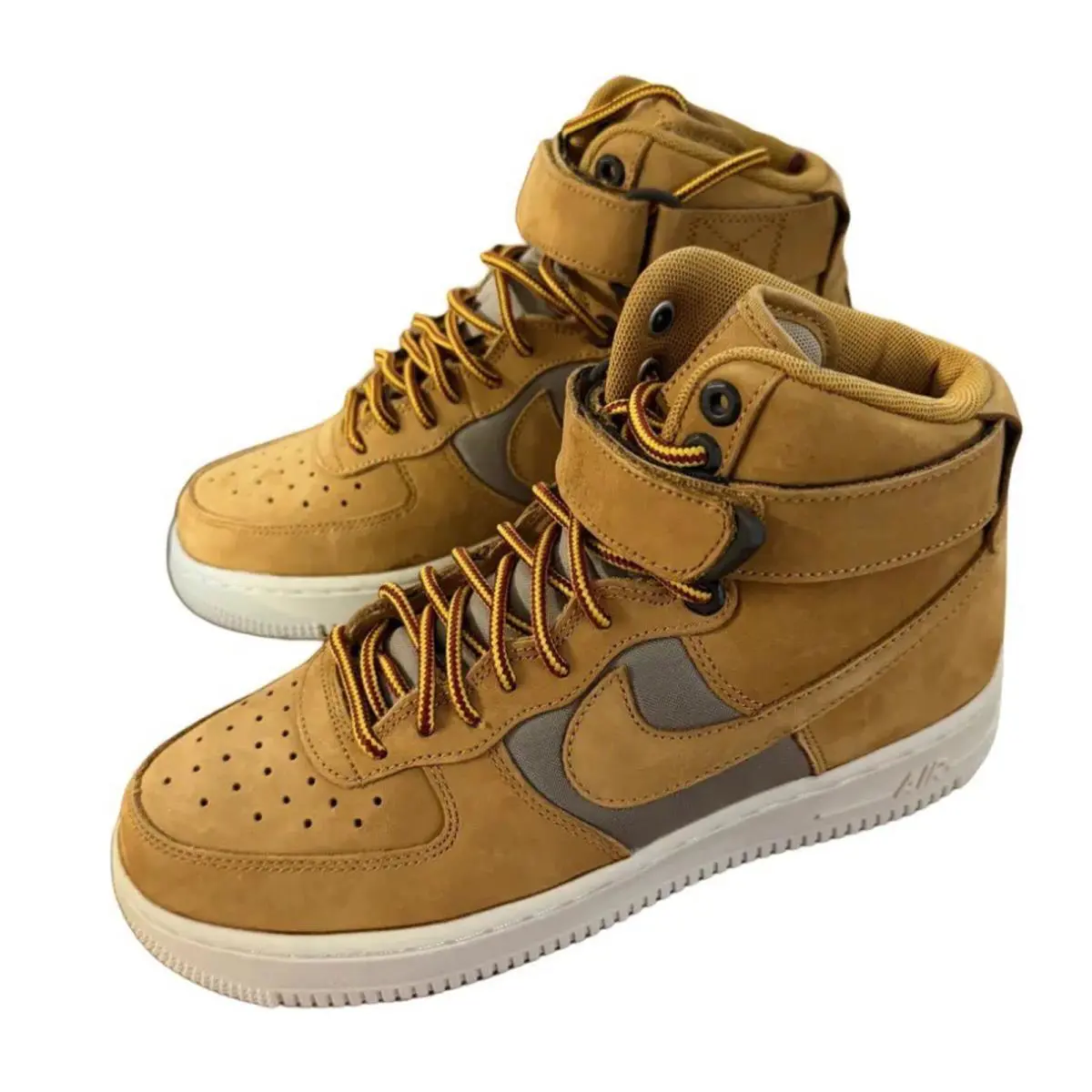 Nike Air Force 1 High `07 Prm Men`s Shoes - Wheat/Khaki-Light Bone