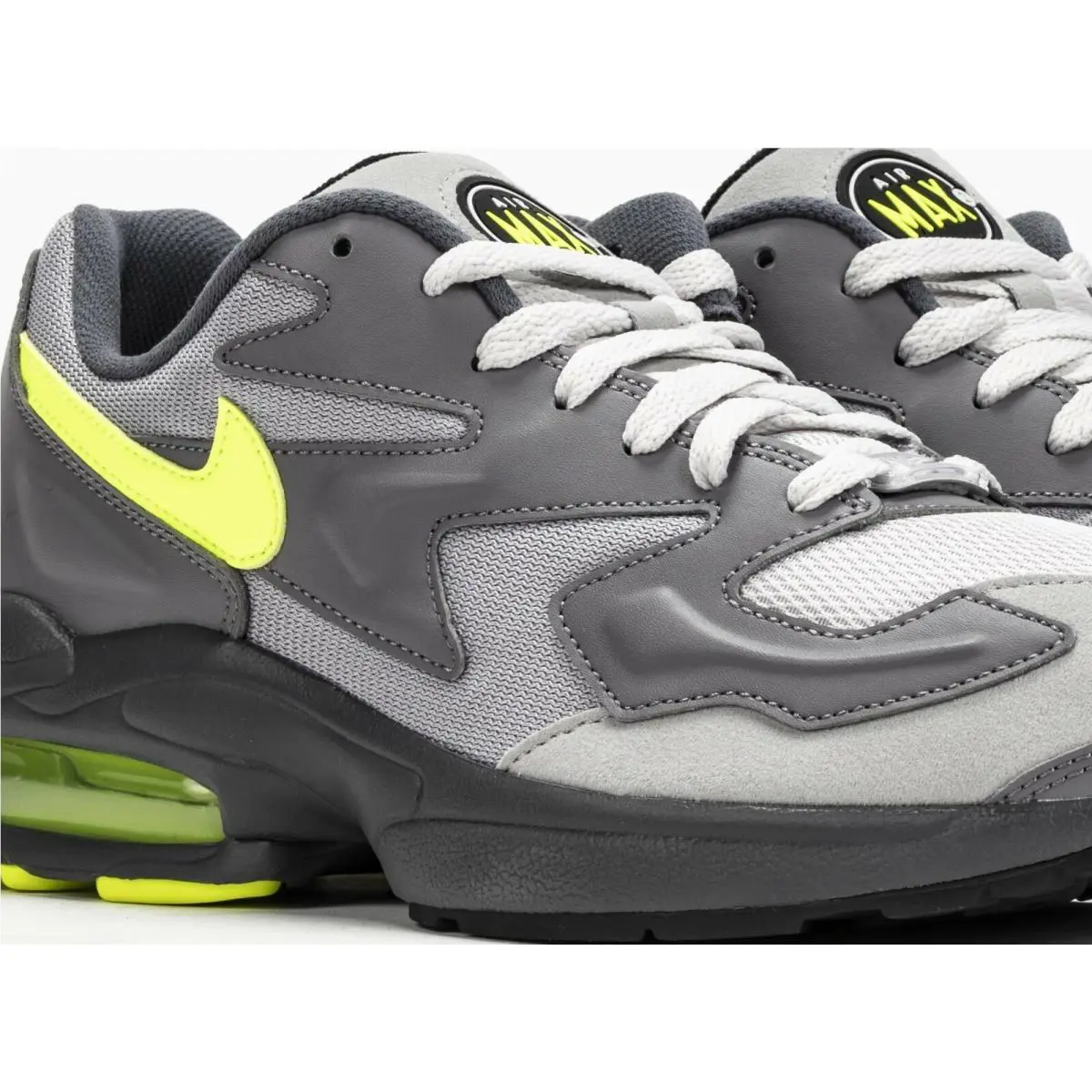 Nike shoes - Nike Air Max 180 - Air Max - GUNSMOKE / VOLT - VAST GREY - DARK GREY 4