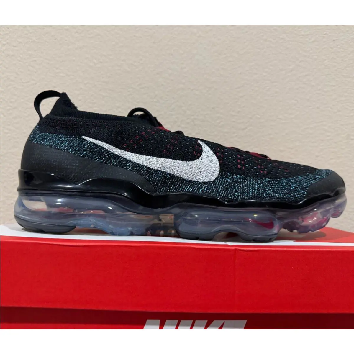 Nike shoes - Nike Air VaporMax Flyknit - Air VaporMax Flyknit - DV1678 012 - Black/White-Team Red 4