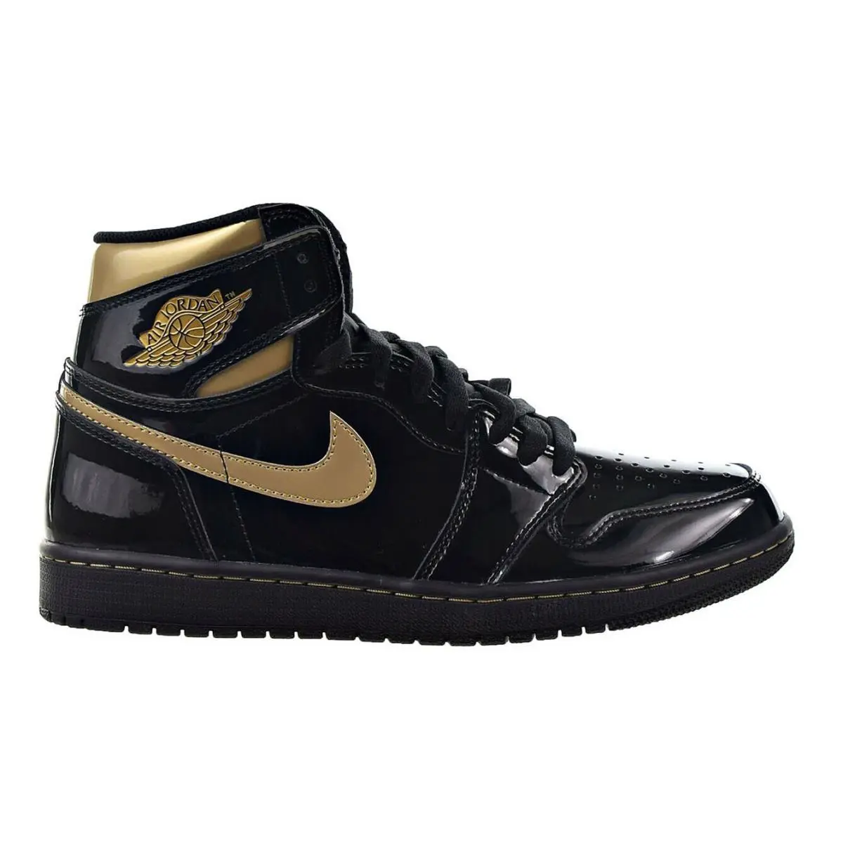 Nike shoes - Jordan Retro 1 - Retro - 555088 032 - Black/Black/Metallic Gold 1