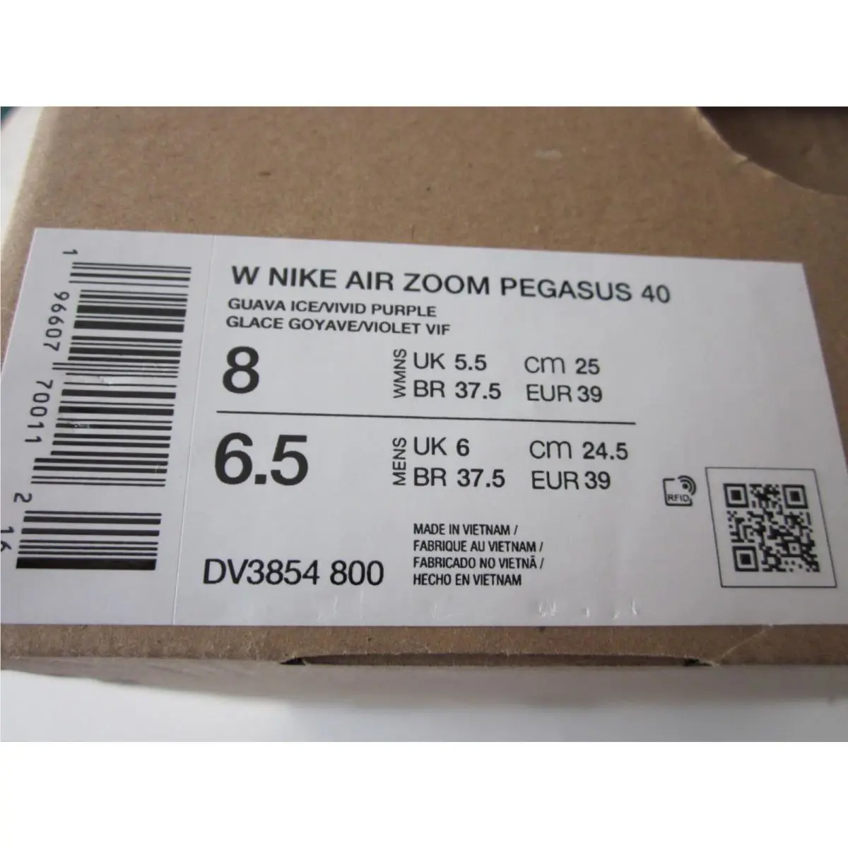 Nike shoes - Nike Air Zoom Pegasus - Air Zoom Pegasus - Guava Ice/Vivid Purple 10