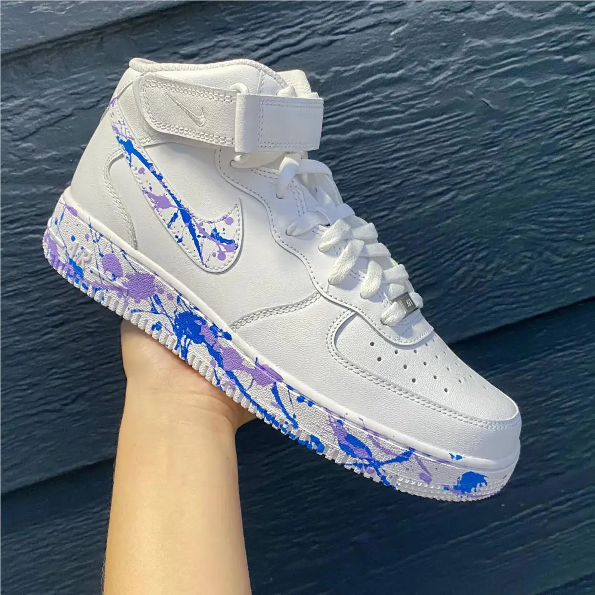 Nike shoes - Nike Air Force 1 - Air Force - DD8959-100 - White, Two Tone: Lilac Purple 8