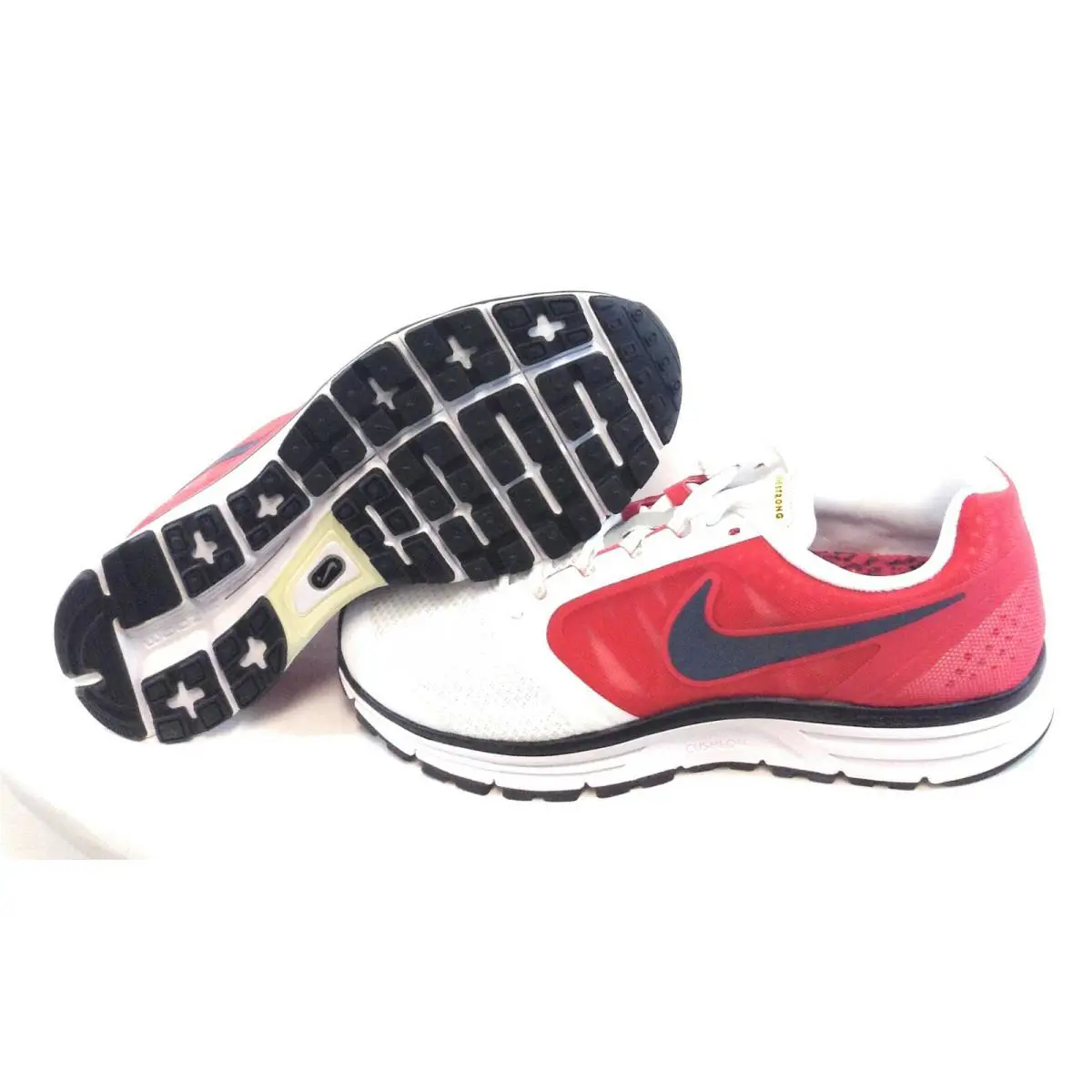 Womens Nike Zoom Vomero + 8 Livestrong 579634 101 White Red 2013 Sneakers Shoes - Red