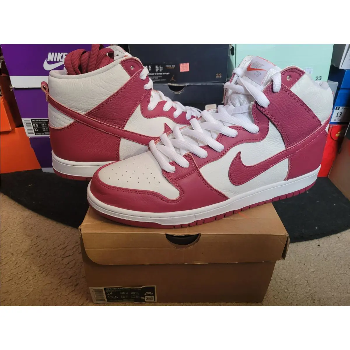 Nike shoes - Nike Dunk High Pro SB ISO - DQ4485 600 - White 4