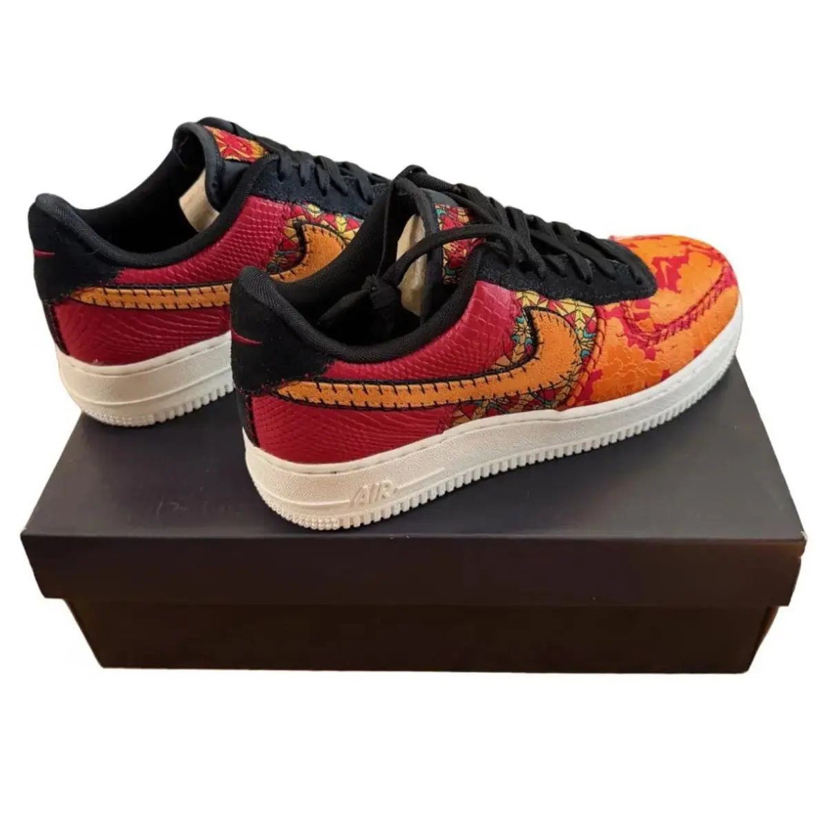 Nike shoes - Nike Air Force 1 `07 - AT4144 601 - Gym Red/Orange Peel-Black, Manufacturer: Gym Red/Orange Peel-Black 3
