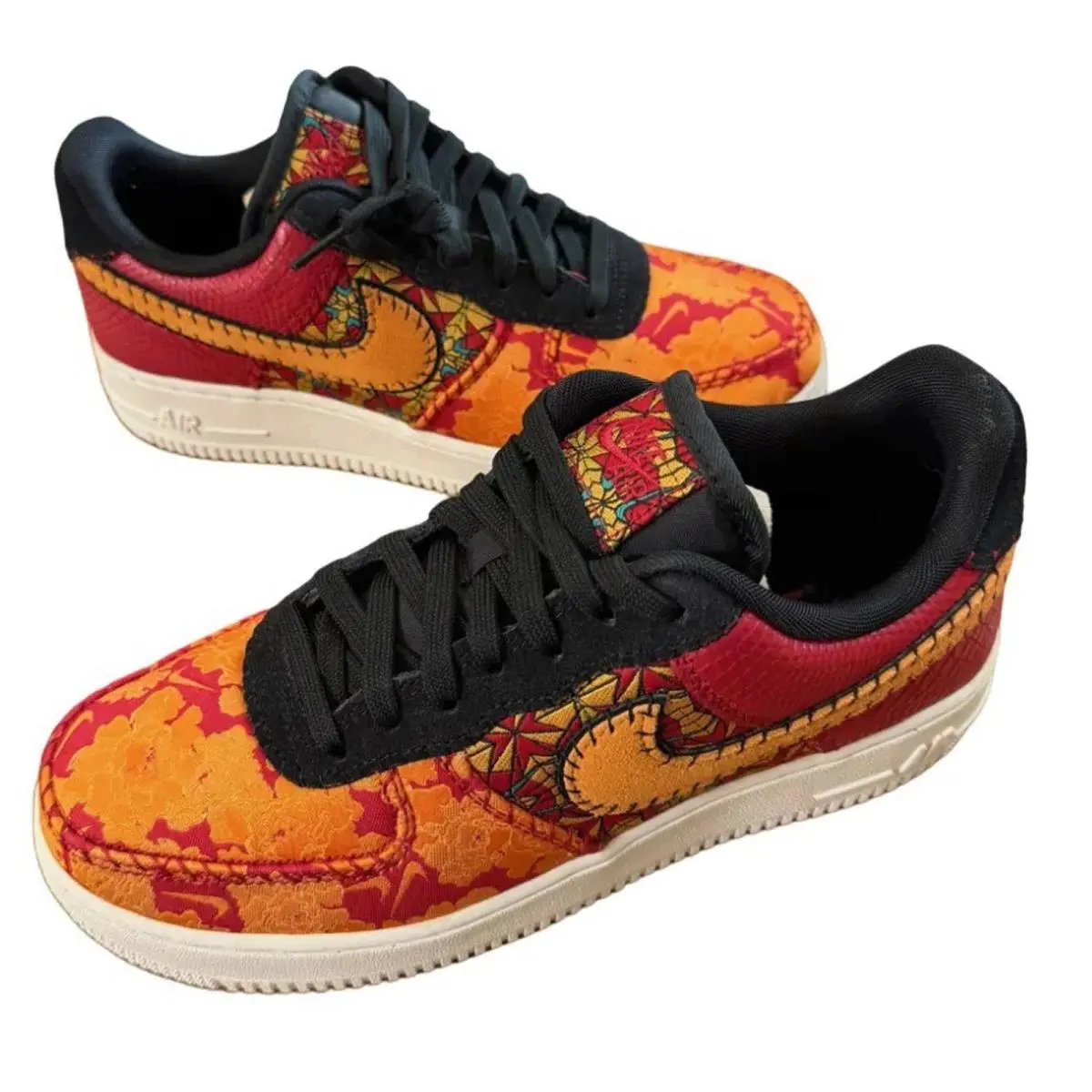 Nike shoes - Nike Air Force 1 `07 - AT4144 601 - Gym Red/Orange Peel-Black, Manufacturer: Gym Red/Orange Peel-Black 4