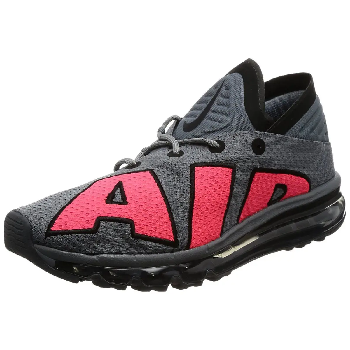 Nike shoes - Nike Air Max Flair - Air Max Flair - Cool Grey/Solar Red Black 2