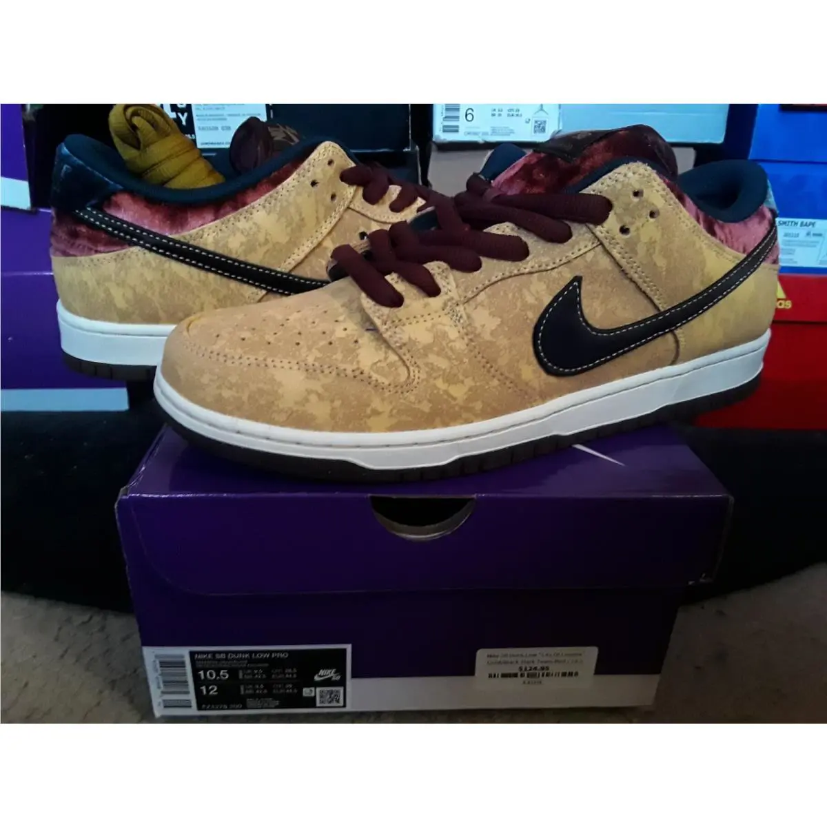 Nike shoes - Nike Dunk Low Pro SB - FZ1278-200 - Gold 6