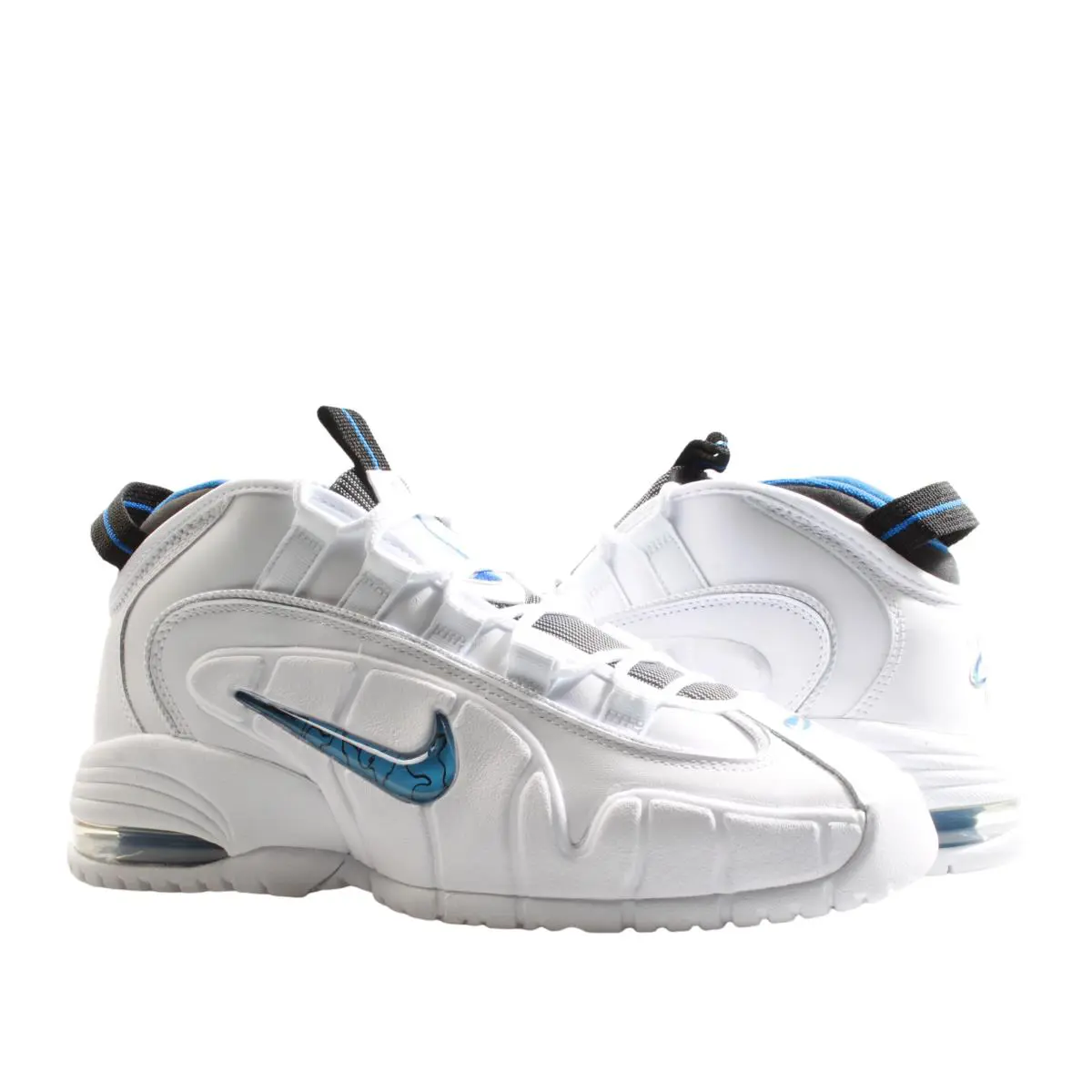 Nike Air Max Penny Men`s Basketball Shoes - Main: White/Varsity Royal-Black