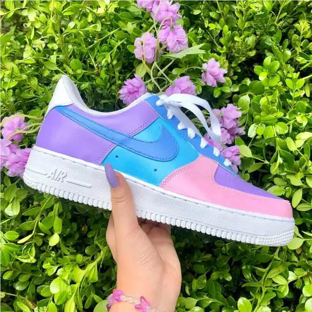 Nike shoes - Nike Air Force 1 - Air Force - DD8959-100 - Multicolor, Two Tone: Candy Pastel Pink Purple Blue 1