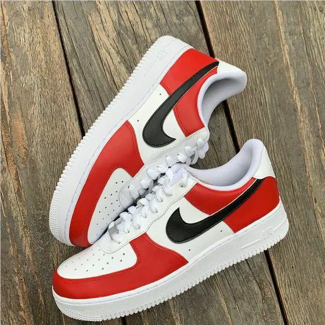Nike shoes - Nike Air Force 1 - Air Force - DD8959-100 - White, Two Tone: Chicago Red Black White 13