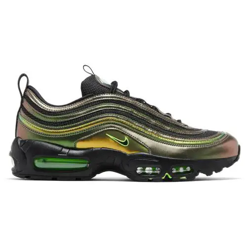 Men`s Nike Air Max 95/97 `university of Oregon - Storm` PE II1714 900 - Multi/Black/Electric Green