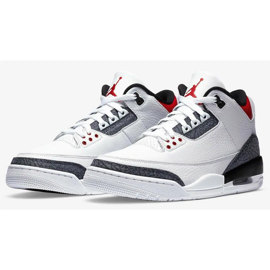 Nike shoes - Air Jordan 3 - Air - CZ6431 100 - White/Fire Red/Black 3