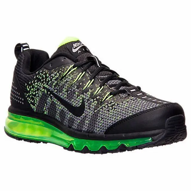 Nike shoes - Air Max 09 Jacquard - Air Max Jacquard - FLAT SILVER/BLACK/DARK GREY/VOLT 4