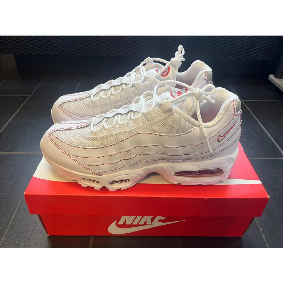 Nike shoes - Nike Air Max 95 - Air Max - WHITE, RED, GREY 0