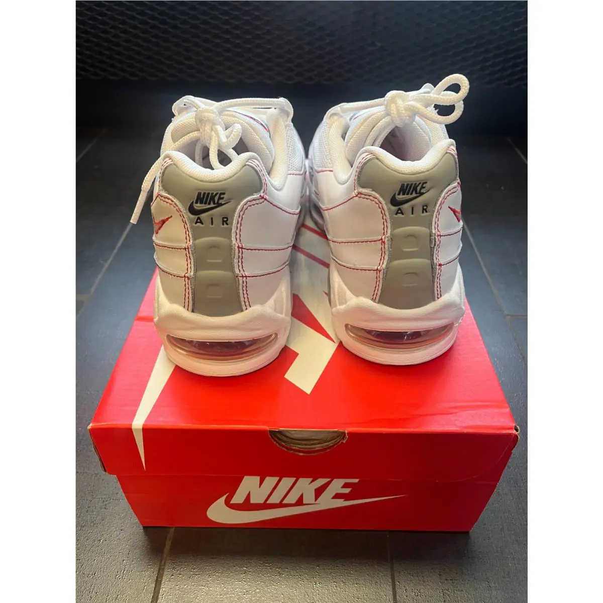 Nike shoes - Nike Air Max 95 - Air Max - WHITE, RED, GREY 3