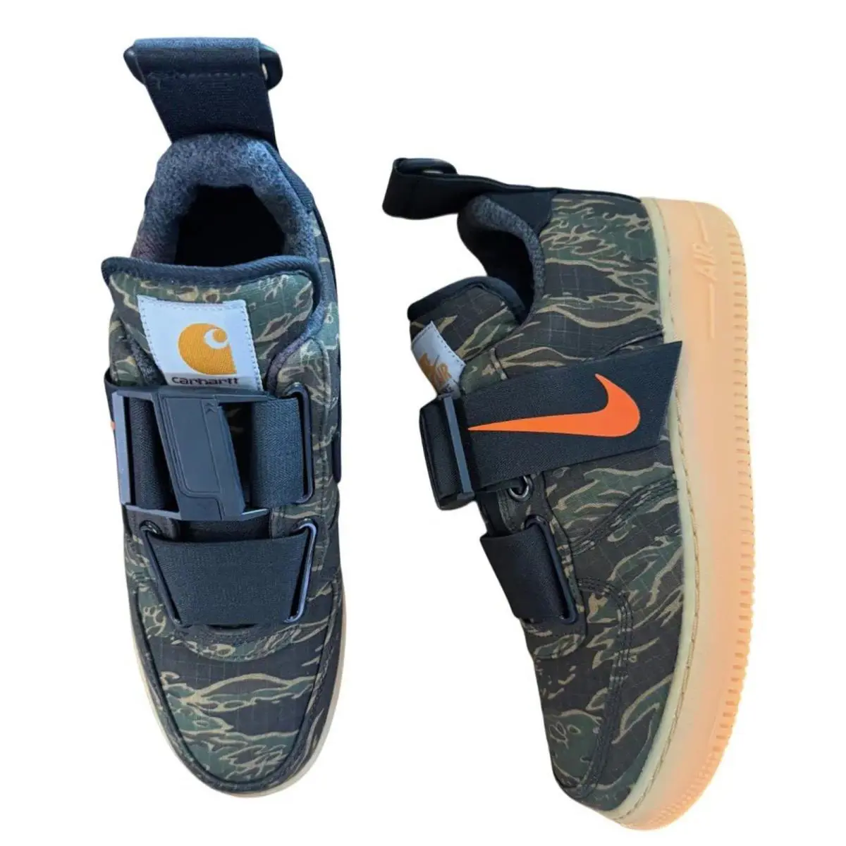 Nike shoes - Nike Air Force 1 Utility - AV4112 300 - Camo Green/Total Orange 0