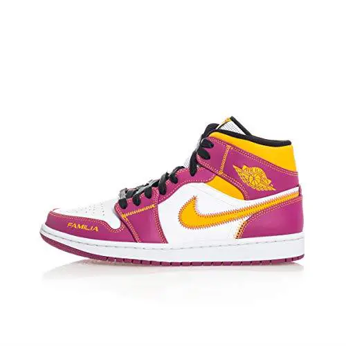 Nike shoes - Nike Men`s Air Jordan 1 Mid - DC0350-100 - White/Fuchsia 0