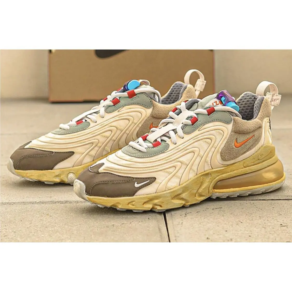 Nike shoes - Nike Air Max 270 React ENG - CT2864-200 - Ivory 4