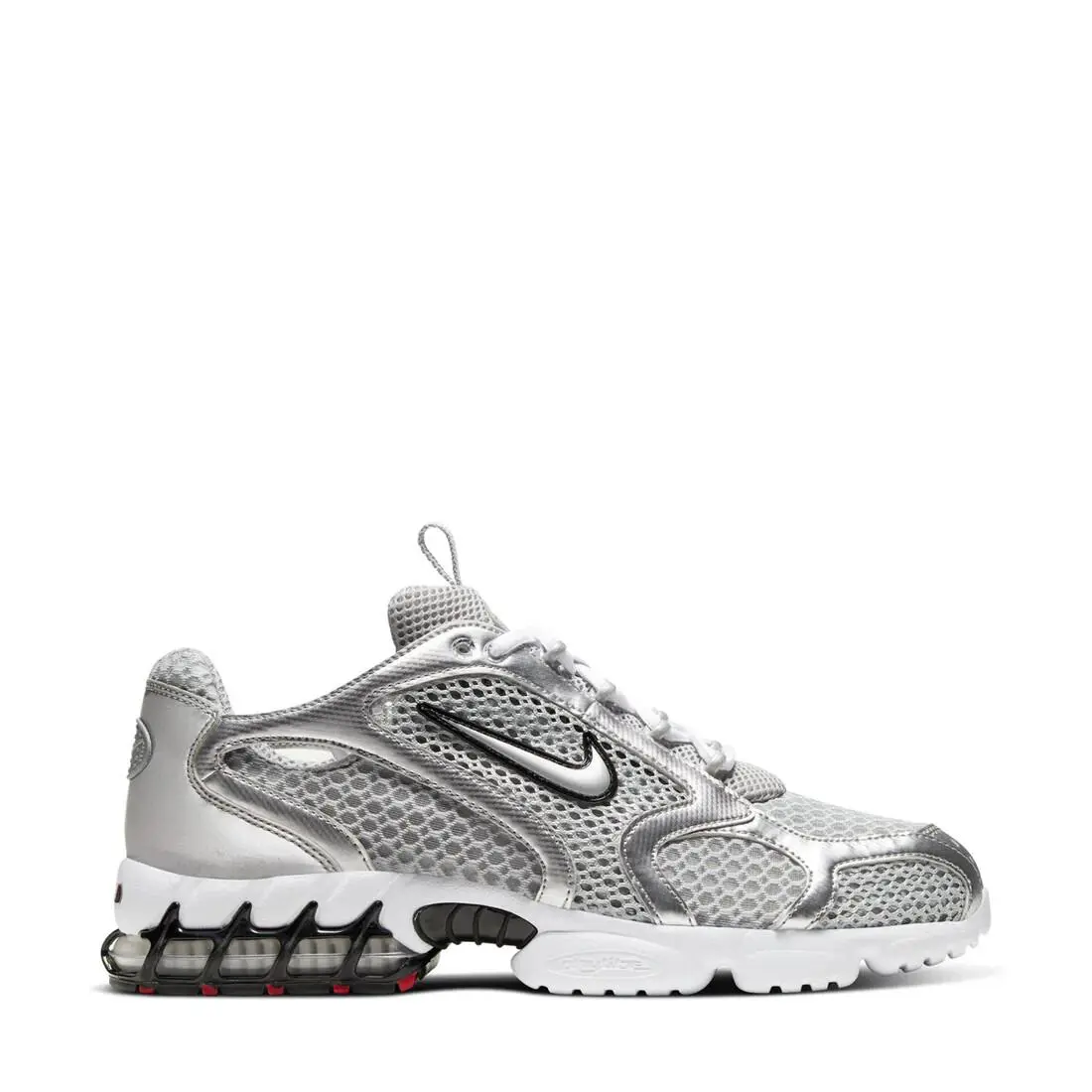 Mens Nike Air Zoom Spiridon Cage 2 CJ1288-001 Light Smoke Grey/metallic Silver - Gray