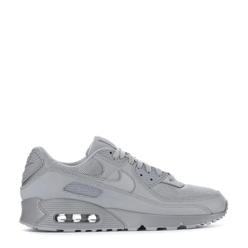 Mens Nike Air Max 90 Wolf Grey/black CN8490-001 Shoes - Gray