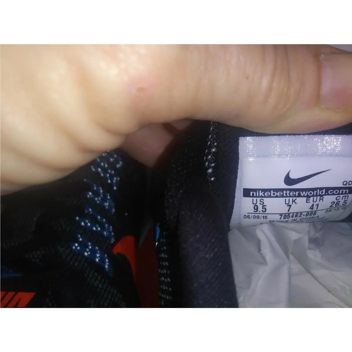 Nike shoes - Nike Lunar Tempo - Lunar Tempo - 705462-006 - Black, Aqua Blue, Orange 5