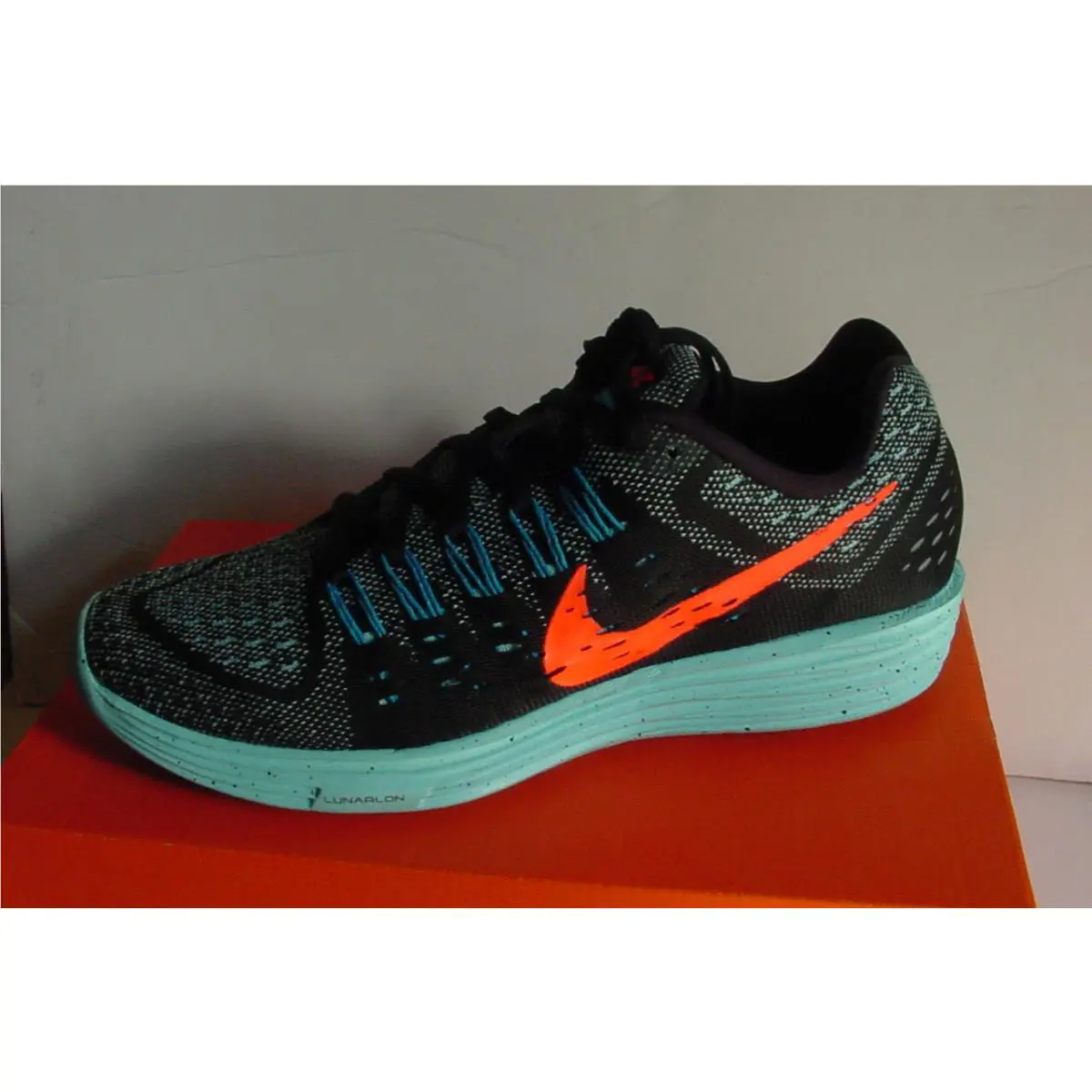 Nike shoes - Nike Lunar Tempo - Lunar Tempo - 705462-006 - Black, Aqua Blue, Orange 6