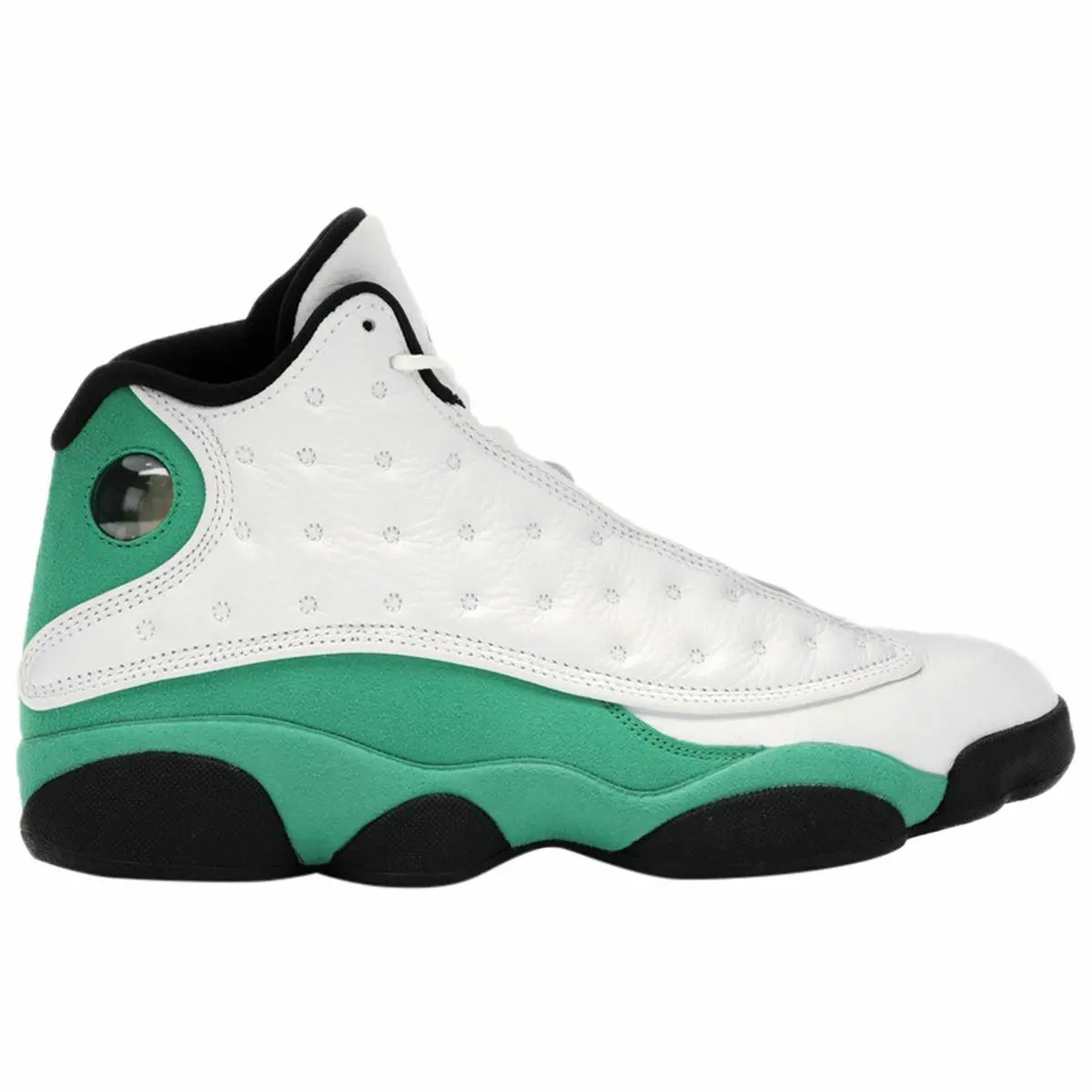 Grade School Youth Size Nike Air Jordan Retro 13 `lucky Green` DB6536 113 - White/Lucky Green/Black