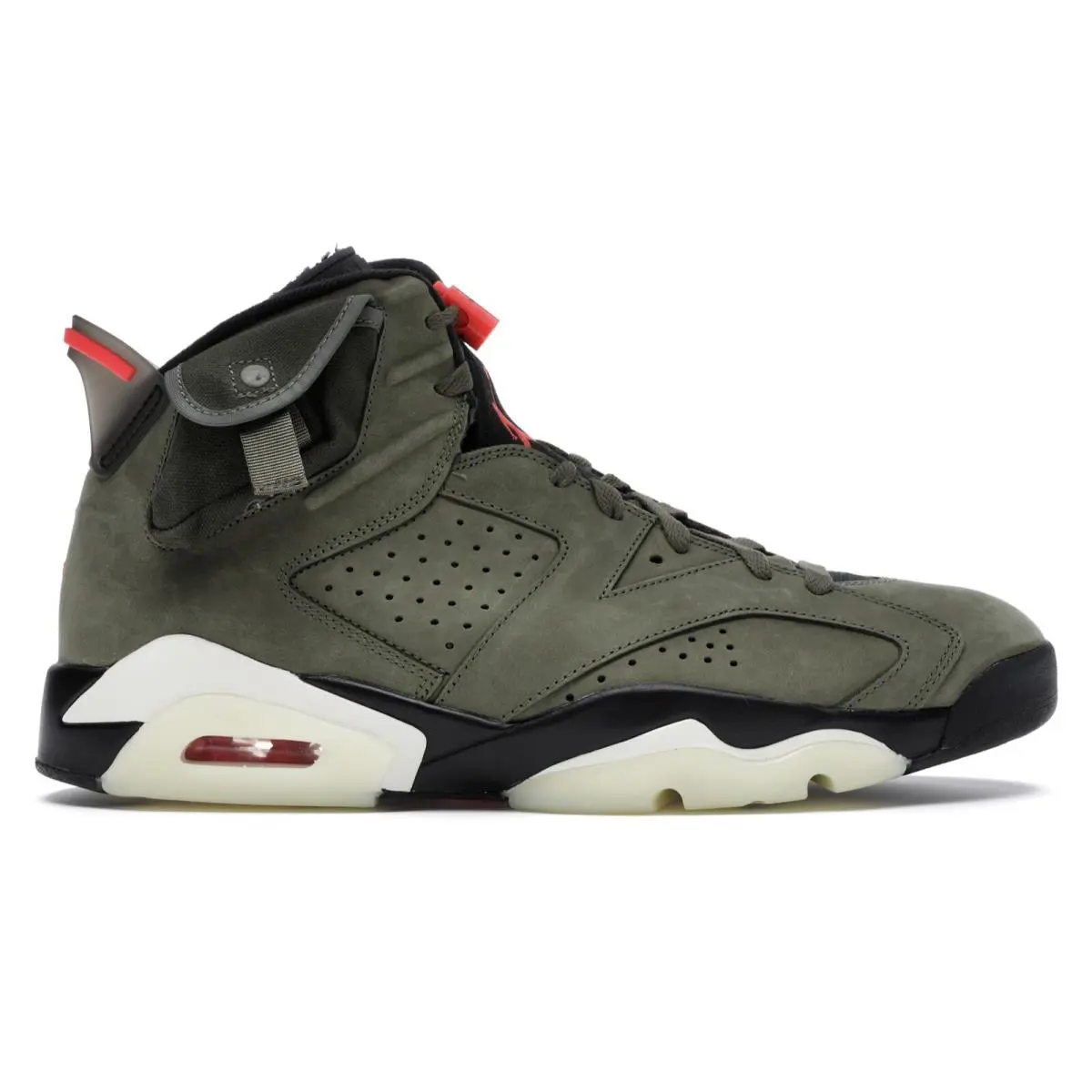 Nike shoes - Jordan Retro 6 - Retro - CN1084 200 - Medium Olive/Black/Sail/University Red 1