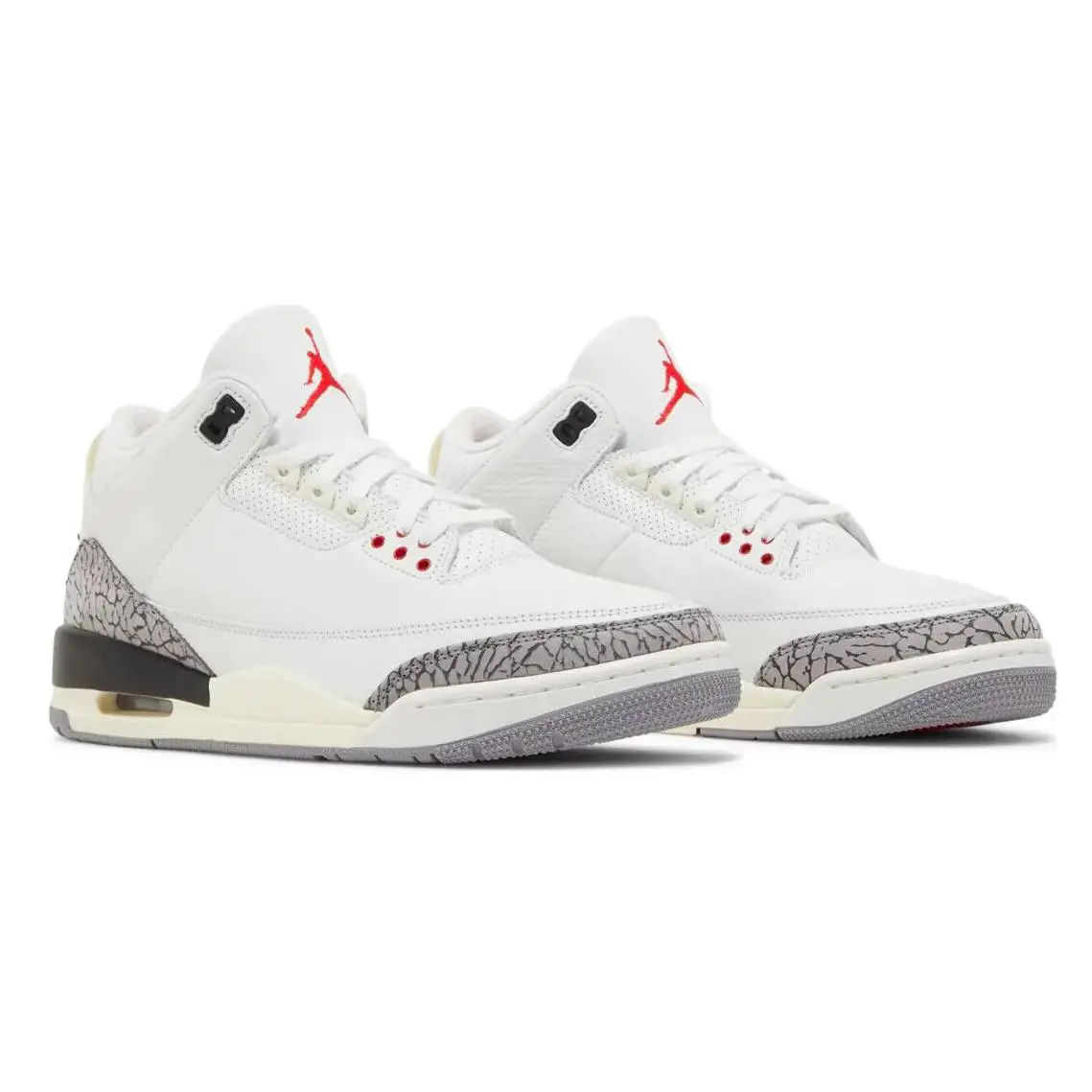 Nike shoes - Air Jordan 3 - Air - DN3707 100 - Summit White/Fire Red/Black/Cement Grey 2