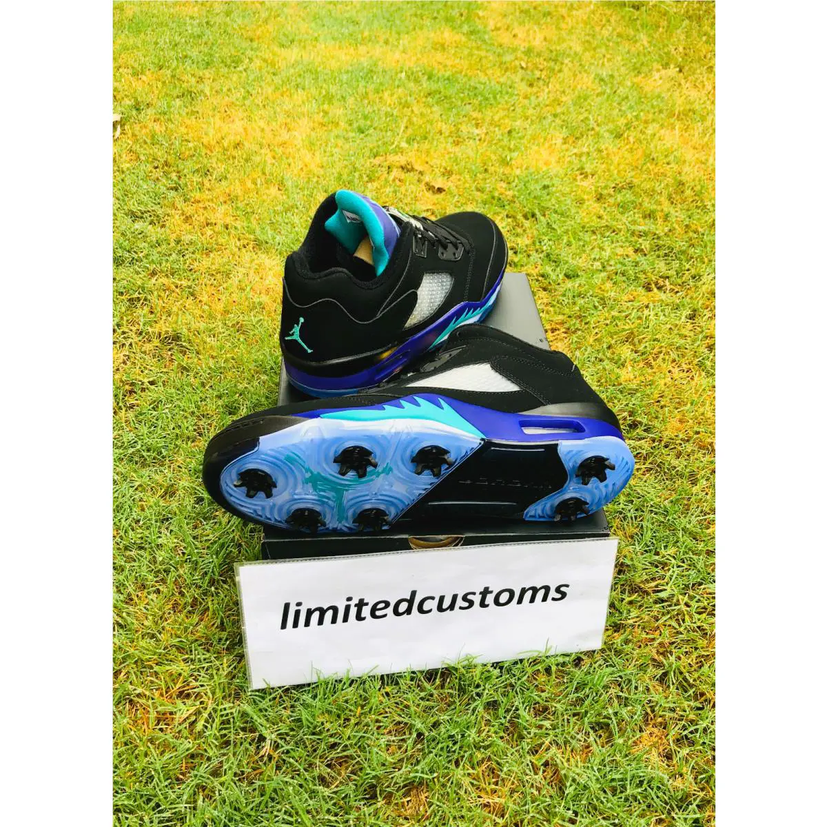 Nike shoes - Jordan 5 Low - Low - CU4523-001 - Summit Black/Grape Ice/New Emerald 0